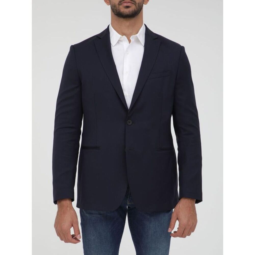TONELLO Men's Single-Breasted Blazer Men BLUE Outerwear
